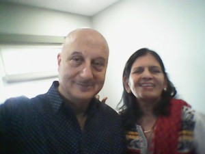Dr. Shaila Nimbkar with Anupam Kher       